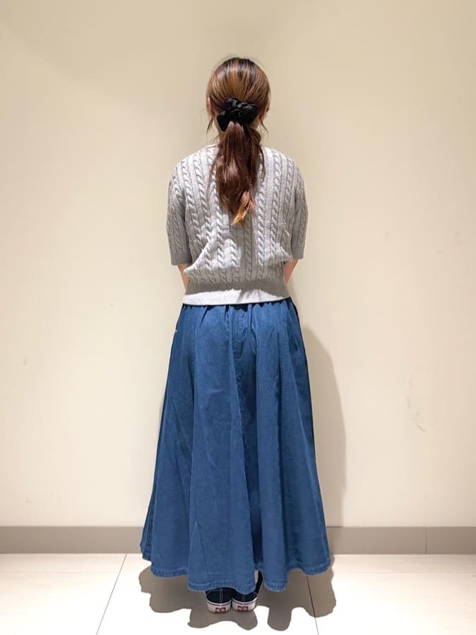 Liriさんの「Dessin｜ケーブルカーディガン」を使ったコーディネート