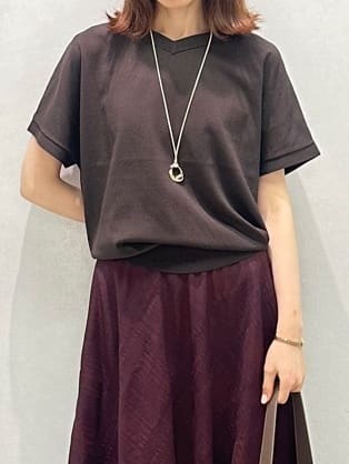 Miwaさんの「UNTITLED｜【洗える/前後2WAY】ネックプルオーバーニット」を使ったコーディネート