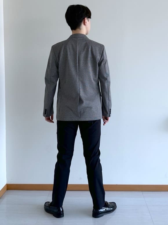イッシーさんの「TAKEO KIKUCHI｜ピンジャージ 千鳥 ジャケット」を使ったコーディネート