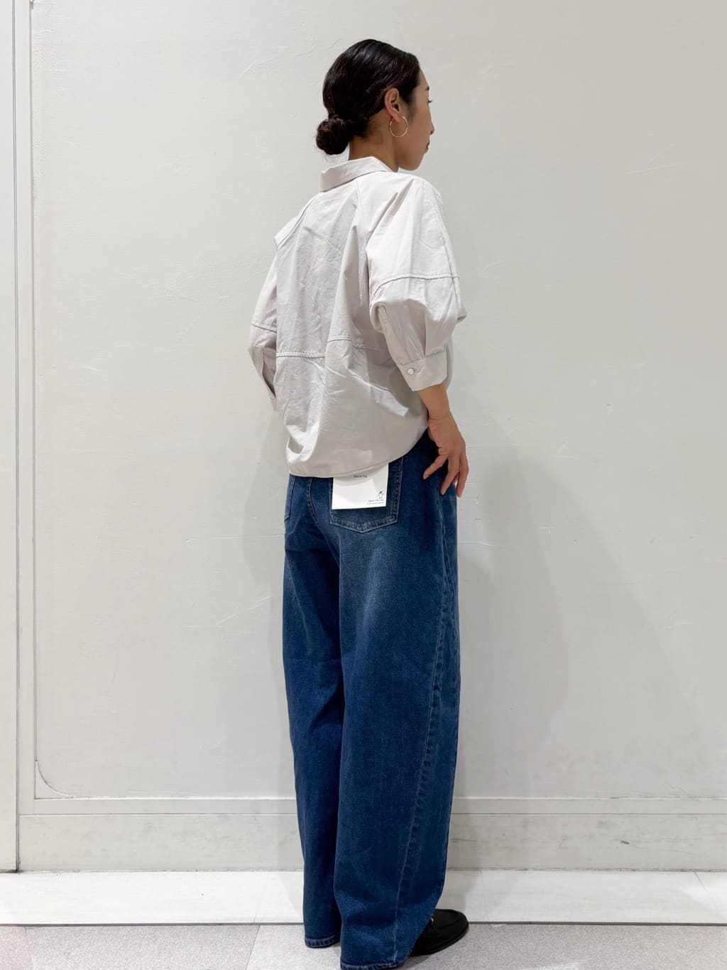 ちえさんの「OPAQUE.CLIP｜切替フォルムシャツ【洗濯機洗い可】」を使ったコーディネート