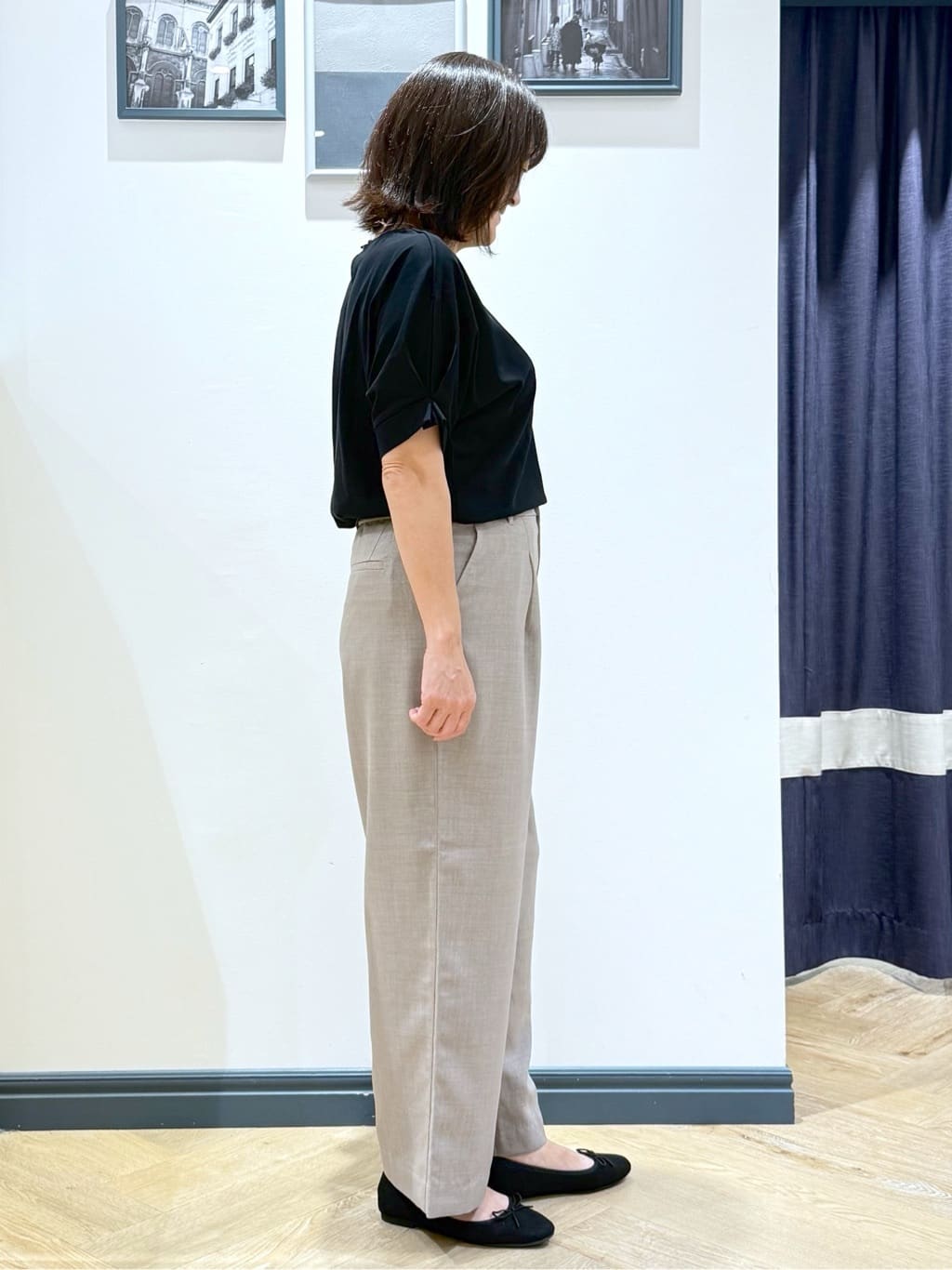 Lilyさんの「grove｜ロープベルトで差がつく 洗練リラックスパンツ」を使ったコーディネート