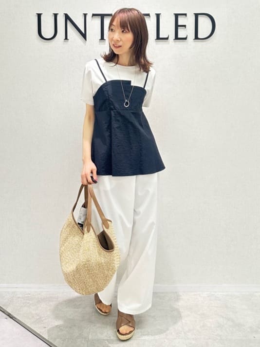 Miwaさんの「UNTITLED｜フープトップネックレス」を使ったコーディネート