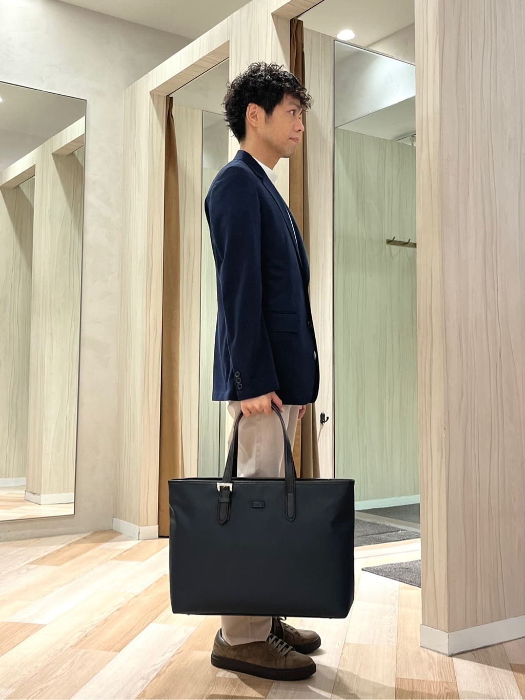 URAさんの「TAKEO KIKUCHI｜ピンジャージ 千鳥 ジャケット」を使ったコーディネート