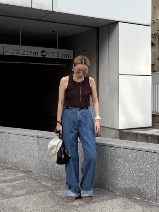 kotakiさんの「INDIVI｜タンクトップレイヤードワンピース」を使ったコーディネート