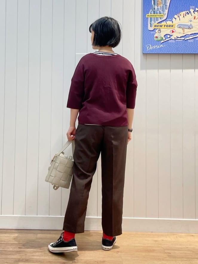 mikaさんの「Dessin｜【UVカット/洗える】2WAY五分袖カーディガン」を使ったコーディネート