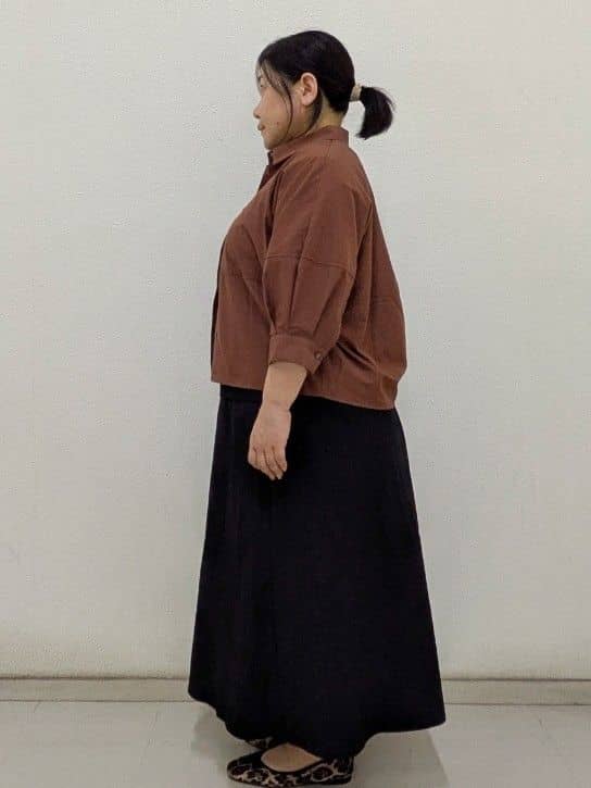 ぽんさんの「OPAQUE.CLIP｜切替フォルムシャツ【洗濯機洗い可】」を使ったコーディネート