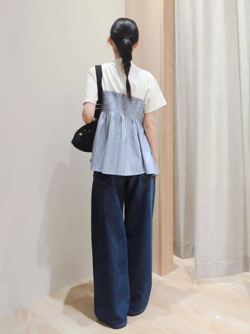 Yuiさんの「grove｜贅沢フレアーが高見え ドッキングビスチェT」を使ったコーディネート