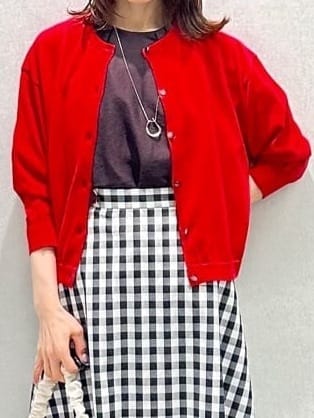 Miwaさんの「UNTITLED｜フープトップネックレス」を使ったコーディネート