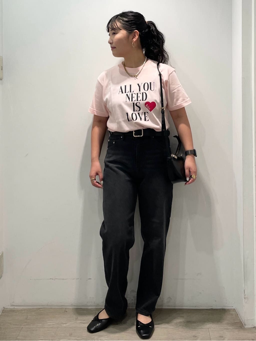 sumicaさんの「OPAQUE.CLIP｜ロックTシャツ別注アソート【GREEN DAY／METALLICA／THE BEATLES】」を使ったコーディネート