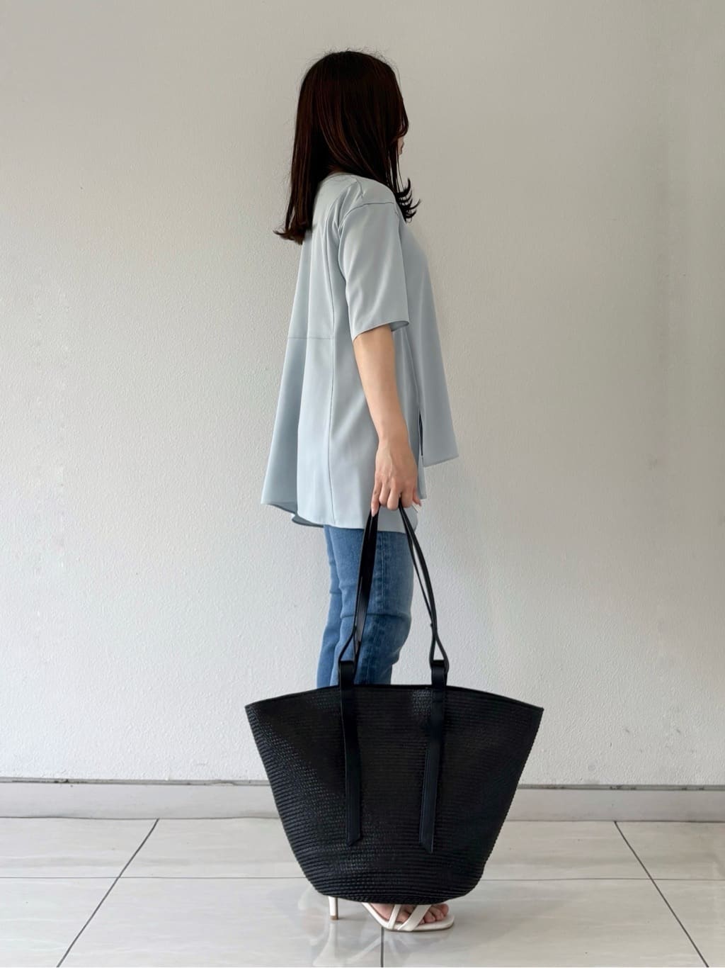 kahoさんの「INDIVI｜【バックシャン】デザインTブラウス」を使ったコーディネート