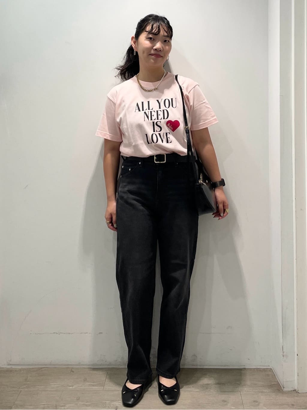 sumicaさんの「OPAQUE.CLIP｜ロックTシャツ別注アソート【GREEN DAY／METALLICA／THE BEATLES】」を使ったコーディネート