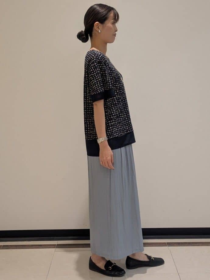mikiさんの「COUP DE CHANCE｜【手洗い可】リラクシージャージトップス」を使ったコーディネート