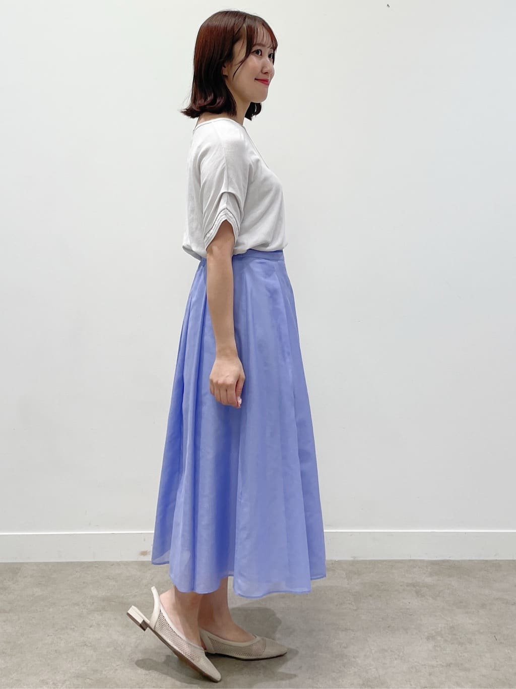 yukariさんの「Reflect｜【選べる7色◎／手洗い可／二の腕カバー】半袖ニット」を使ったコーディネート
