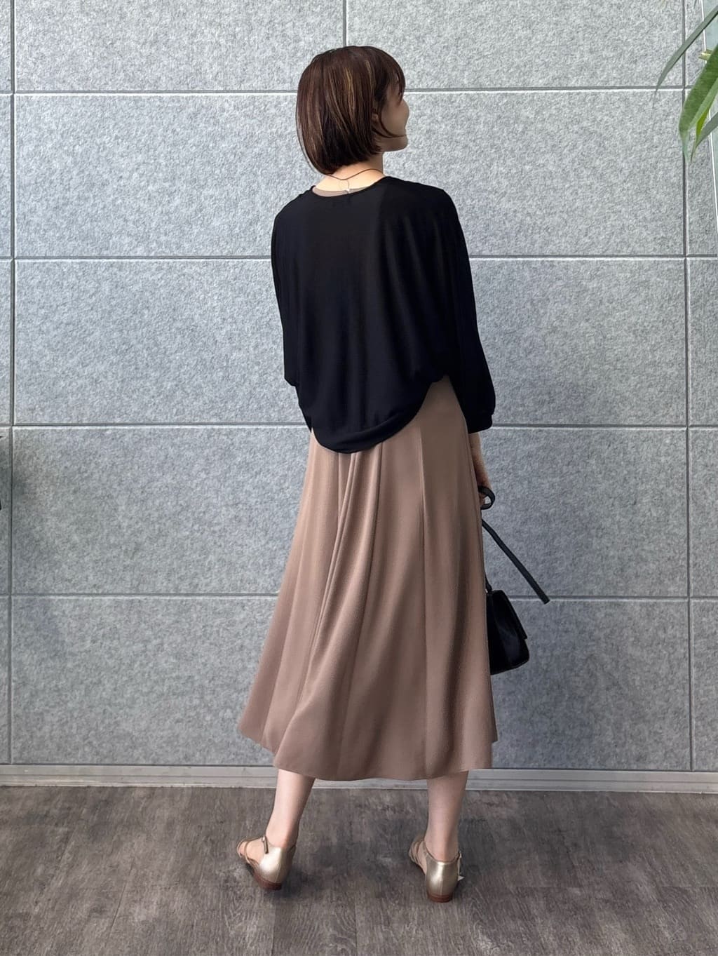 kanaeさんの「INDIVI｜【美シルエット】ノースリーブワンピース」を使ったコーディネート