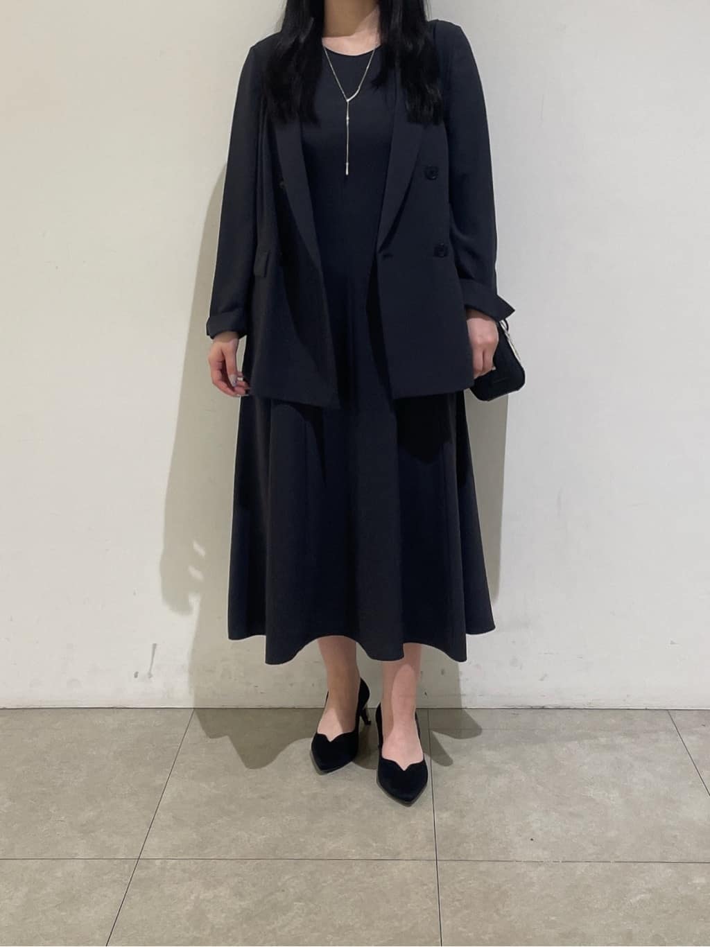 emikaさんの「INDIVI｜【軽く羽織れる！】ダブルジャケット」を使ったコーディネート