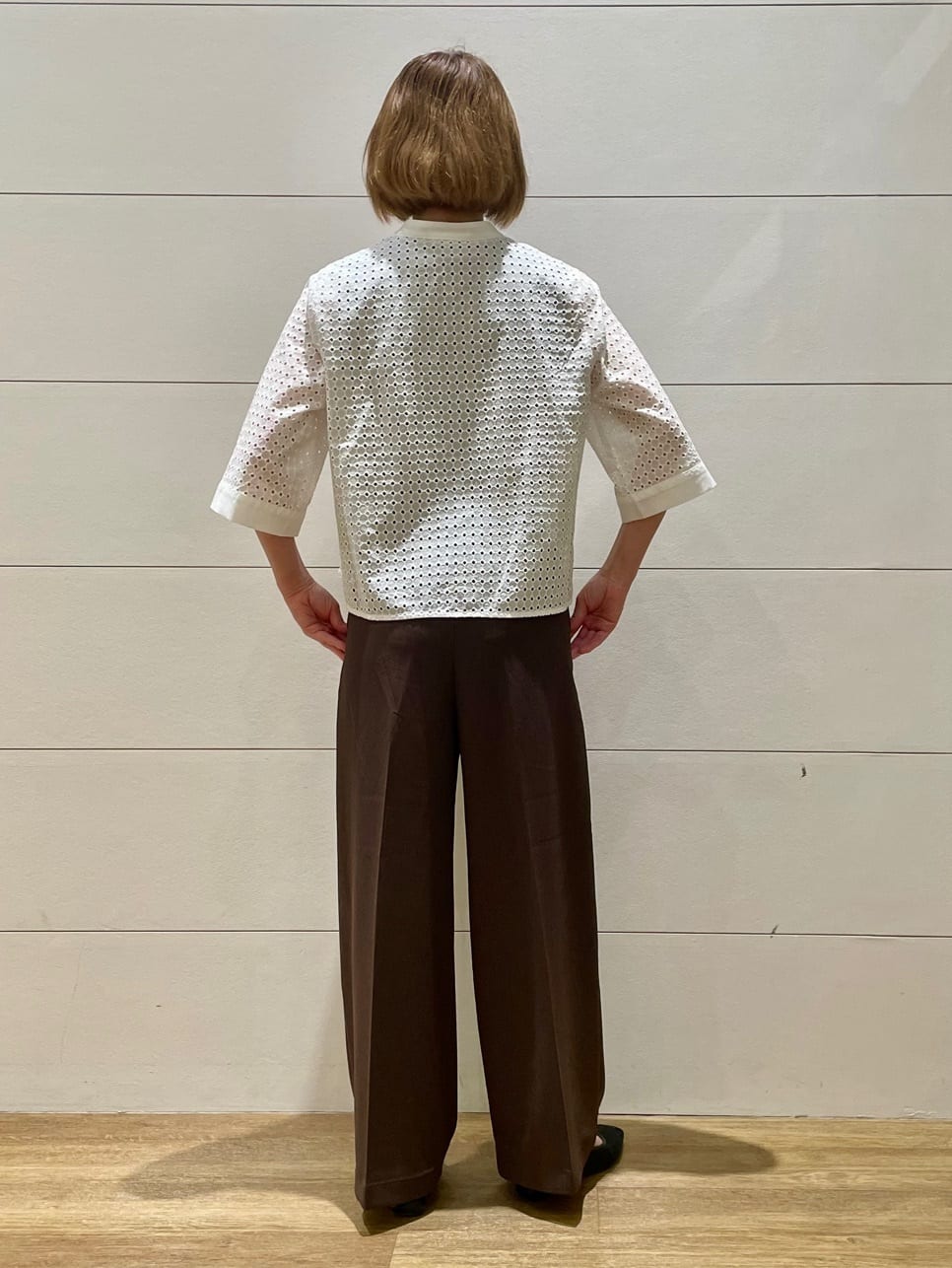 Ryoさんの「THE SHOP TK｜【きれいめもカジュアルもお任せ】2タックワイドパンツ【セットアップ可】」を使ったコーディネート