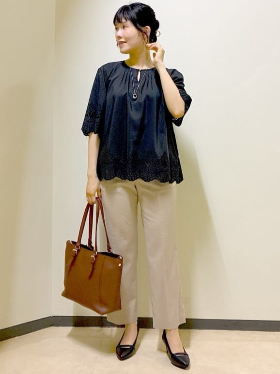  beni_gingerさんの「Reflect｜【洗える／セットアップ可】ストレートラインパンツ」を使ったコーディネート