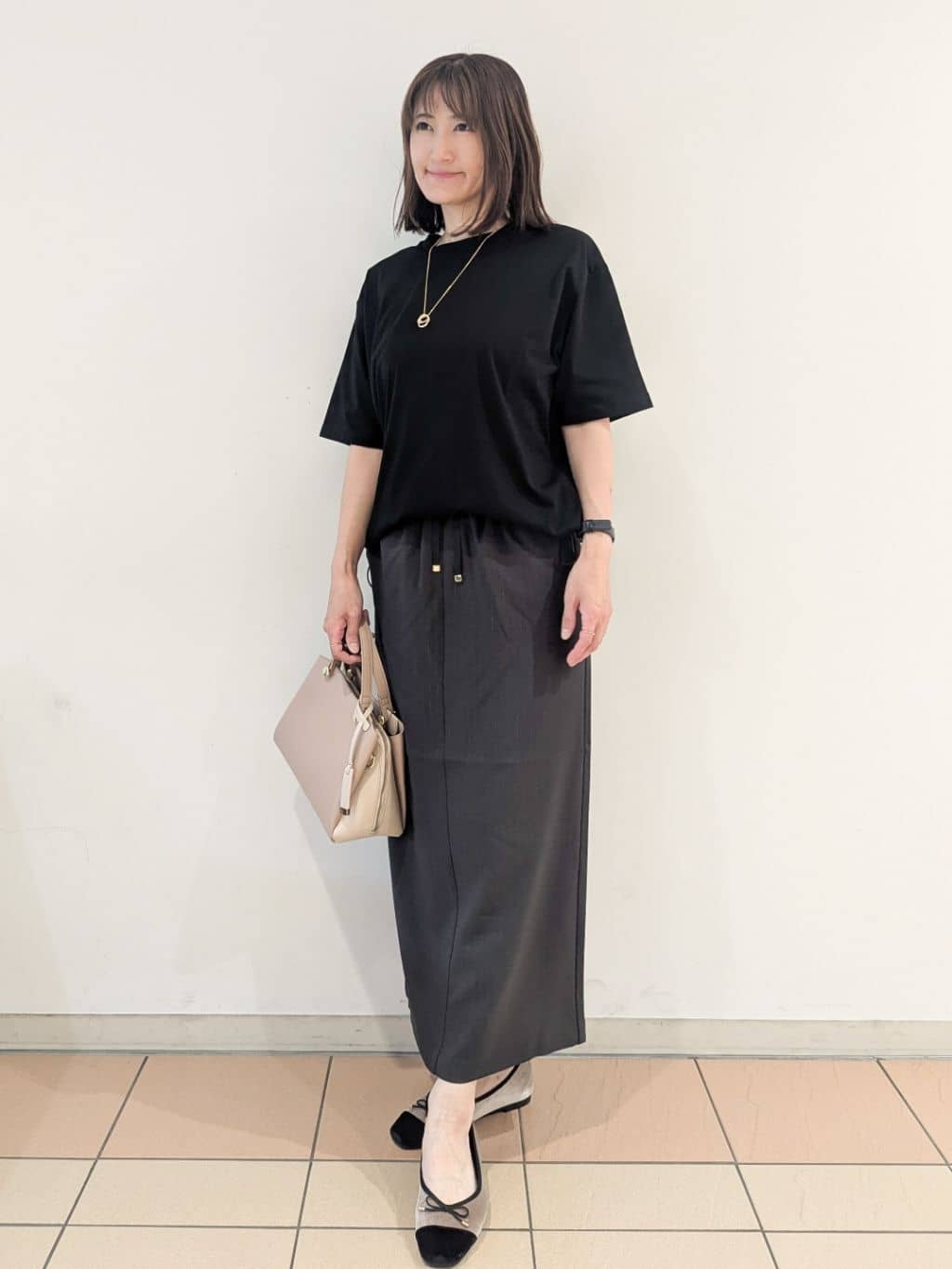 Miさんの「OPAQUE.CLIP｜裾ドロストTシャツ【洗濯機洗い可】」を使ったコーディネート