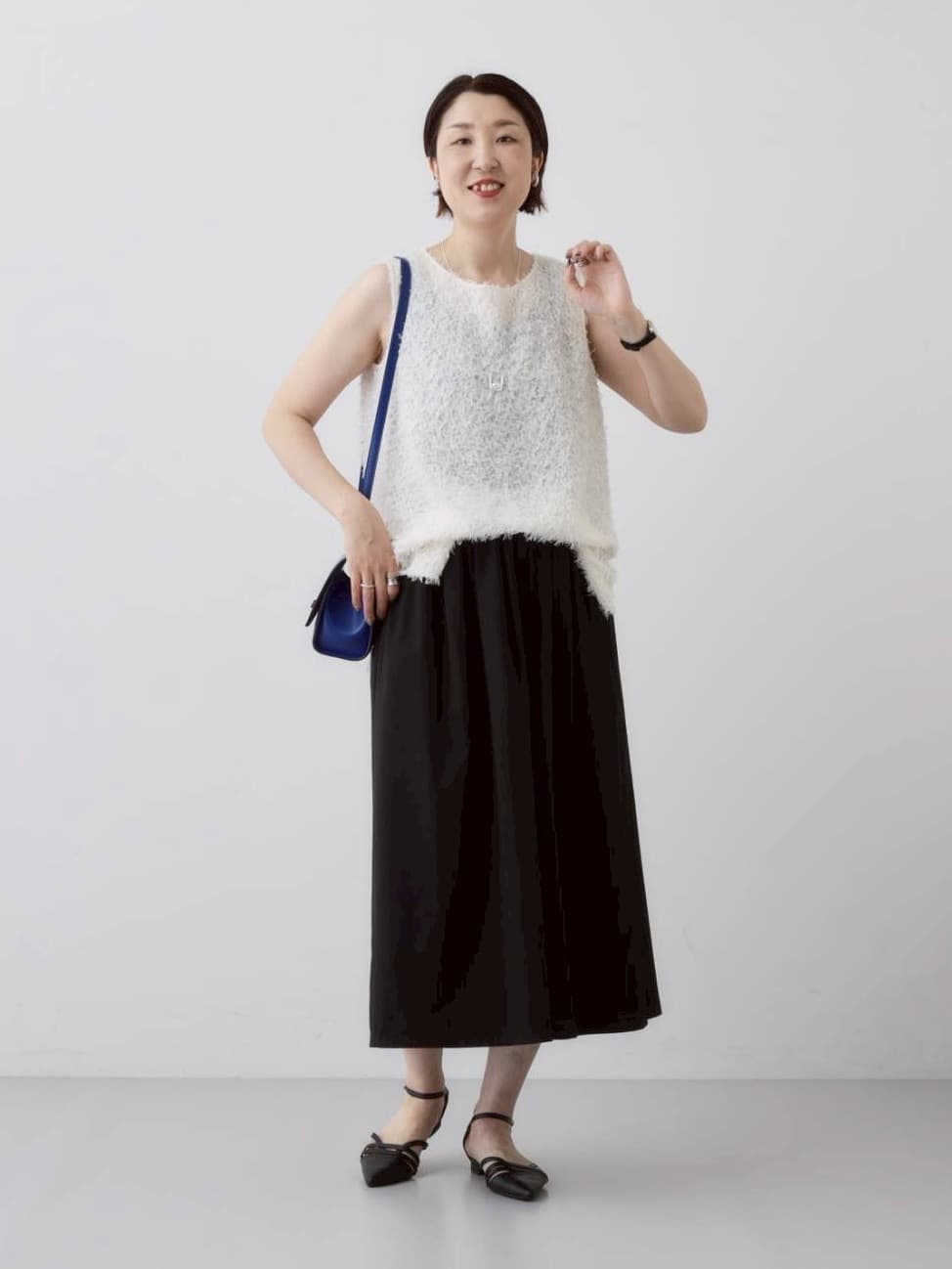 yuriさんの「INDIVI｜【インナーとしても活躍！】フリンジジャカードチュニック」を使ったコーディネート