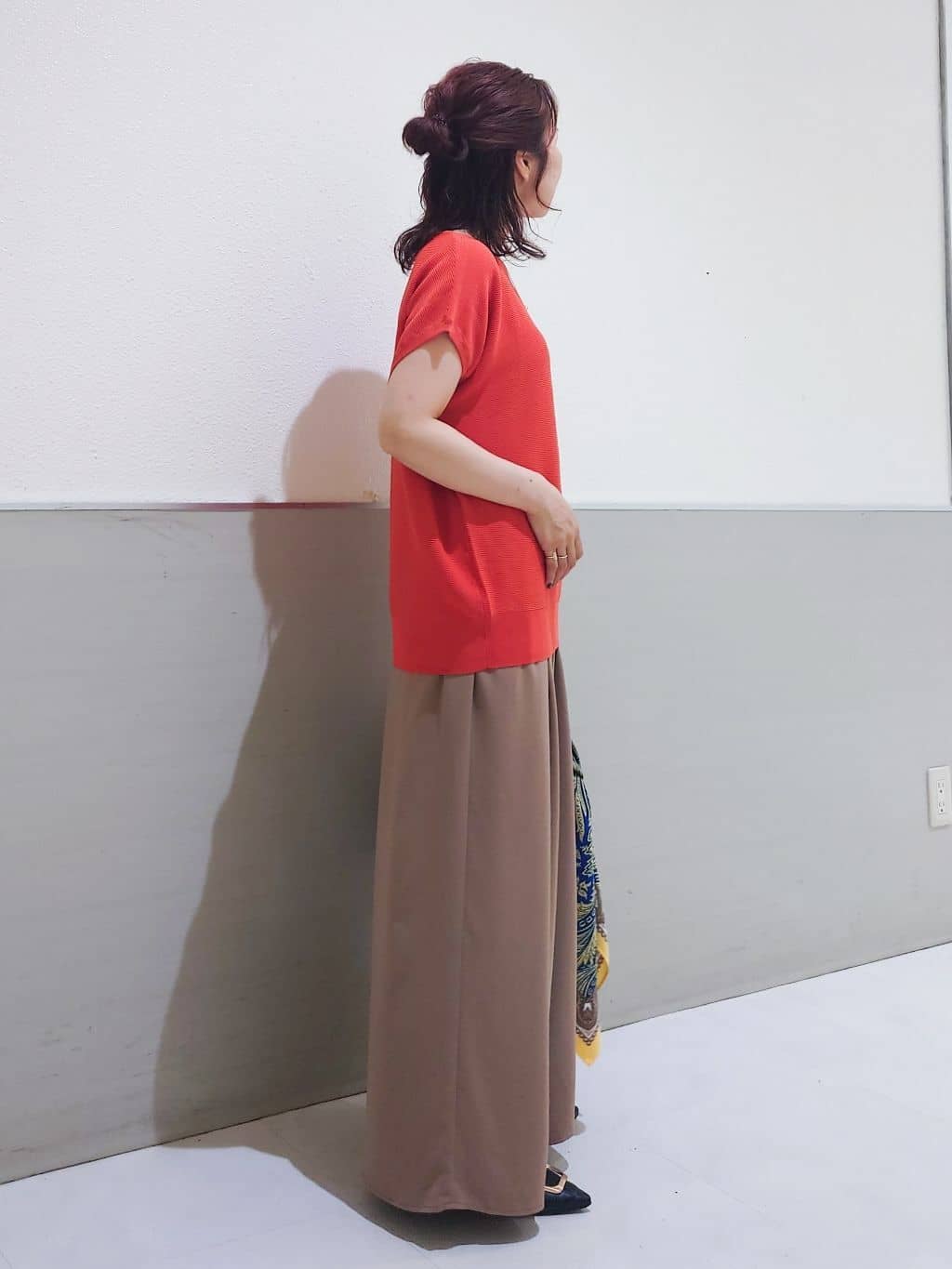 maruさんの「THE SHOP TK｜【6色展開】さらさらフレンチニット【毛玉になりにくい/洗濯機OK】」を使ったコーディネート