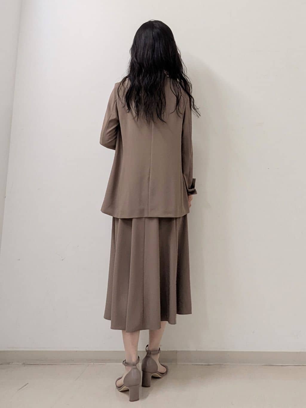 miiさんの「INDIVI｜【軽く羽織れる！】ダブルジャケット」を使ったコーディネート