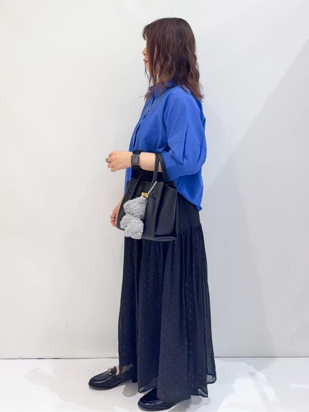 nakkoさんの「OPAQUE.CLIP｜切替フォルムシャツ【洗濯機洗い可】」を使ったコーディネート