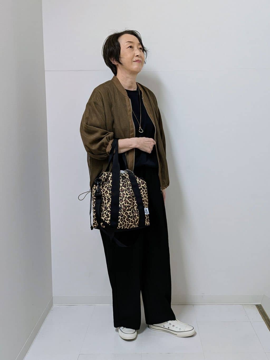 Asaさんの「Dessin｜【360度可愛い/前後2WAY/洗える】ライトコットンヘンリーカットソー」を使ったコーディネート