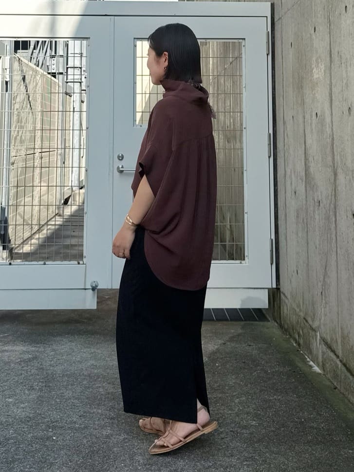 chさんの「THE SHOP TK｜【インしなくても決まる】スキッパーシャツ/接触冷感/防シワ/速乾」を使ったコーディネート