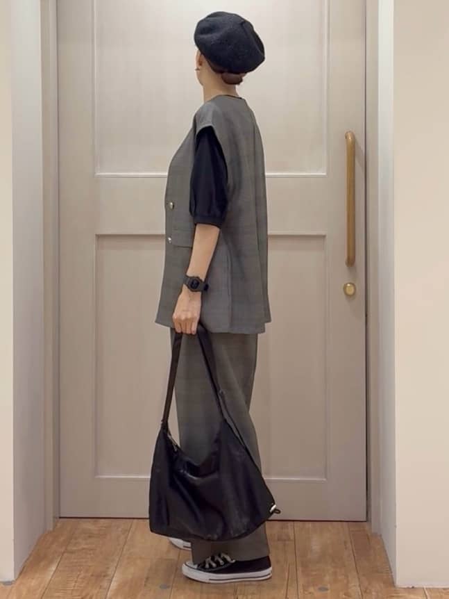 tamuさんの「SHOO･LA･RUE｜【S-LL/セットアップ可/洗濯後しわになりにくい】ダブルベスト」を使ったコーディネート
