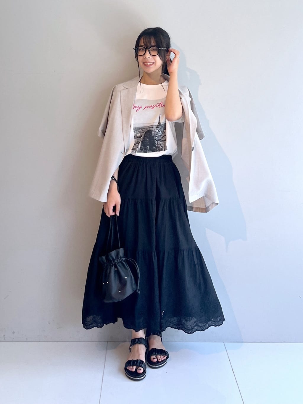 cotaniさんの「SHOO･LA･RUE｜【S-LL/ひんやり/UV】選べる6柄でそれぞれ欲しくなる プリントTシャツ」を使ったコーディネート