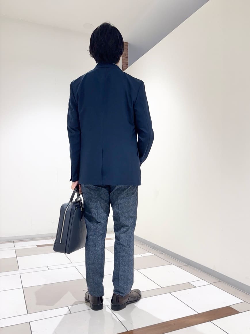 及川さんの「TAKEO KIKUCHI｜【COOL CITY WEAR】アーバンクール ジャケット /接触冷感・吸水速乾」を使ったコーディネート