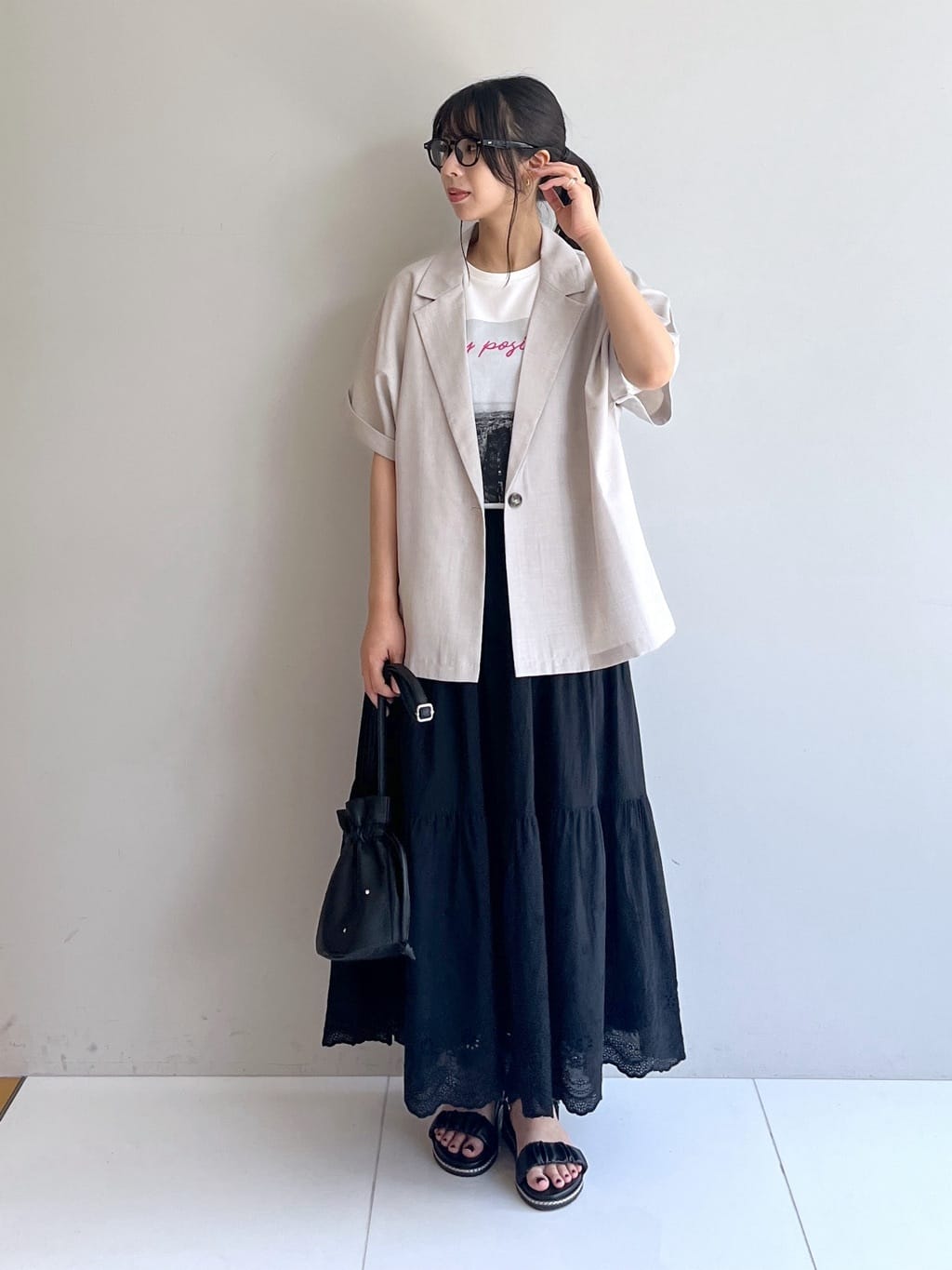 cotaniさんの「SHOO･LA･RUE｜【S-LL/ひんやり/UV】選べる6柄でそれぞれ欲しくなる プリントTシャツ」を使ったコーディネート