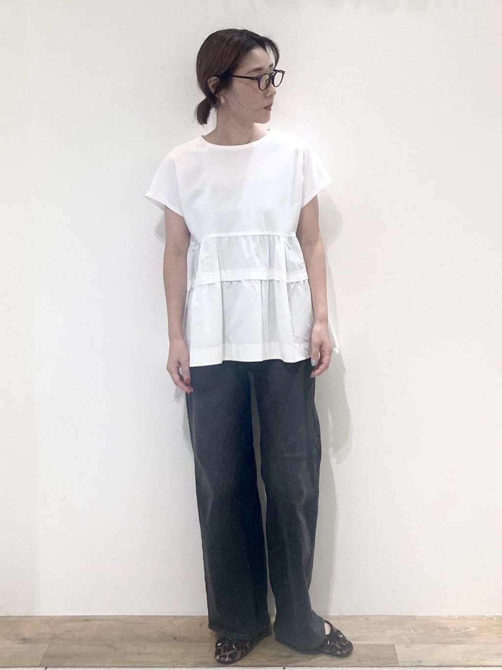 たけねぇさんの「OPAQUE.CLIP｜ドッキングティアードトップス【洗濯機洗い可】」を使ったコーディネート