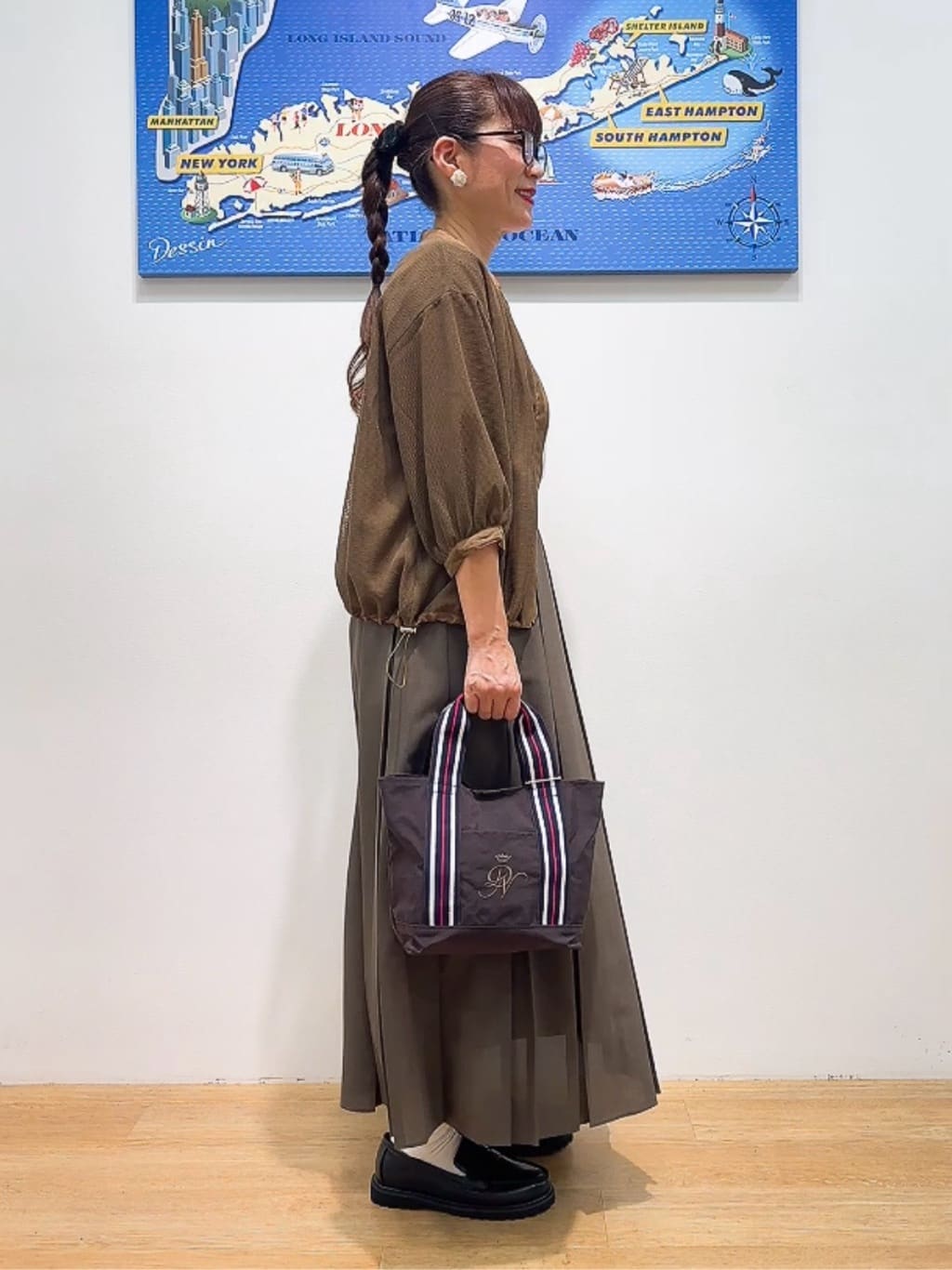 Yasucoさんの「Dessin｜【洗える】オーガニックコットンフレンチスリーブ」を使ったコーディネート