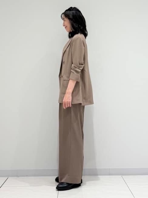 kayoさんの「INDIVI｜【軽く羽織れる！】ダブルジャケット」を使ったコーディネート