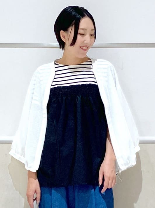 eriko さんの「Dessin｜【洗える】メッシュシアージャケット」を使ったコーディネート