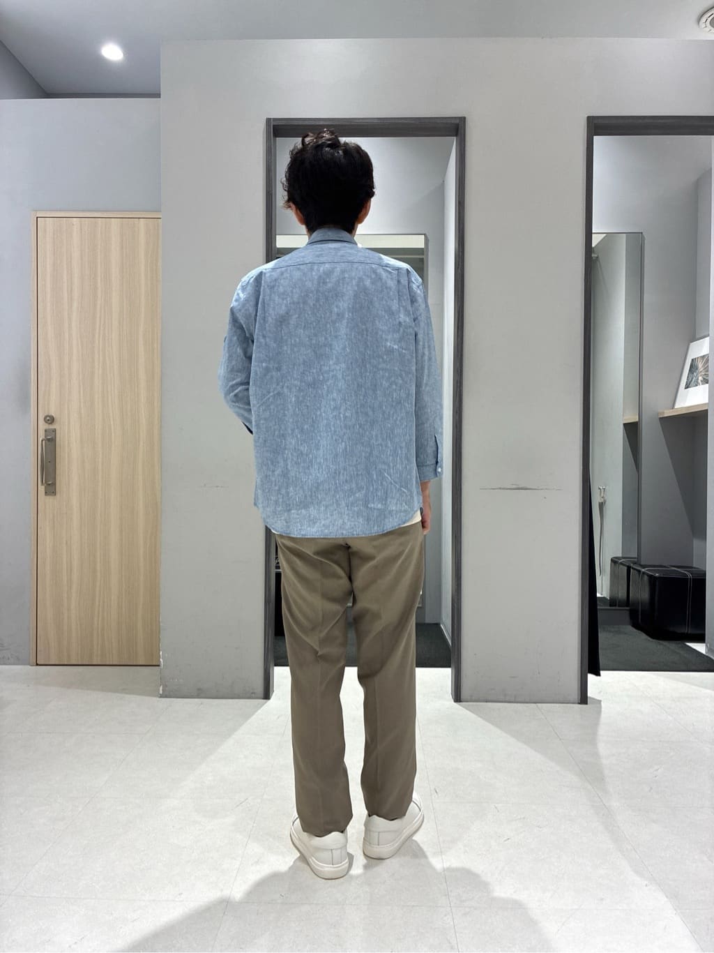 わいずみさんの「TAKEO KIKUCHI｜【COOL CITY WEAR】テーラードTシャツ /接触冷感」を使ったコーディネート