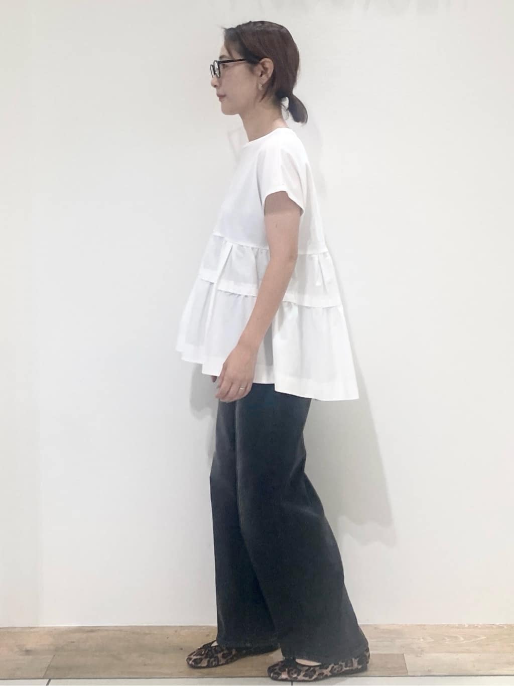 たけねぇさんの「OPAQUE.CLIP｜ドッキングティアードトップス【洗濯機洗い可】」を使ったコーディネート