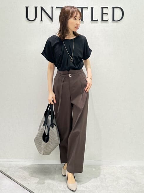 Miwaさんの「UNTITLED｜ライトダブルリングネックレス」を使ったコーディネート