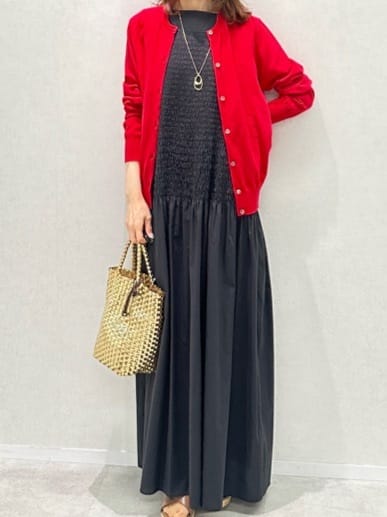 Miwaさんの「UNTITLED｜ライトダブルリングネックレス」を使ったコーディネート