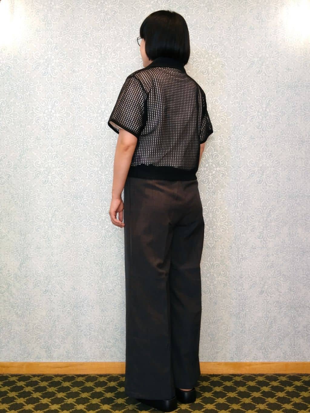 みいさんの「index｜メッシュ開襟シャツ【洗濯機洗い可】」を使ったコーディネート