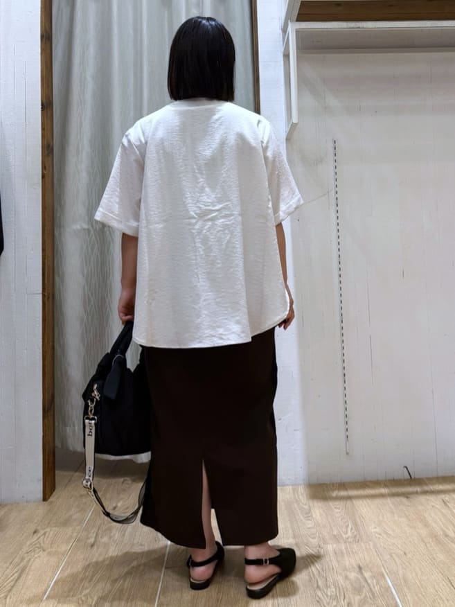 chさんの「THE SHOP TK｜ダブルポケット5分袖シャツ/体型カバー／洗濯機OK」を使ったコーディネート