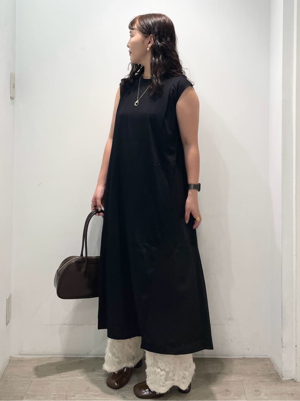 sumicaさんの「OPAQUE.CLIP｜カットソーフレアワンピース【接触冷感／洗濯機洗い可】」を使ったコーディネート
