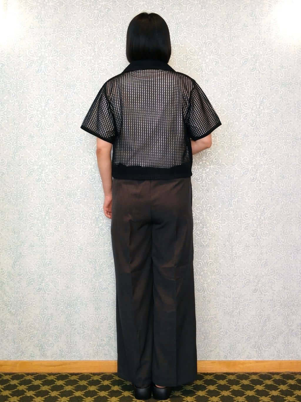 みいさんの「index｜メッシュ開襟シャツ【洗濯機洗い可】」を使ったコーディネート