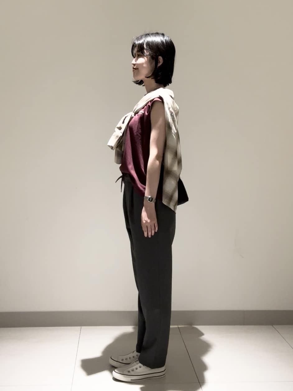 mayuさんの「Dessin｜【洗える】オーガニックコットンフレンチスリーブ」を使ったコーディネート