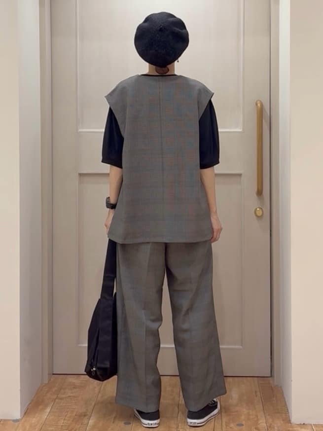 tamuさんの「SHOO･LA･RUE｜【S-LL/セットアップ可/洗濯後しわになりにくい】ダブルベスト」を使ったコーディネート