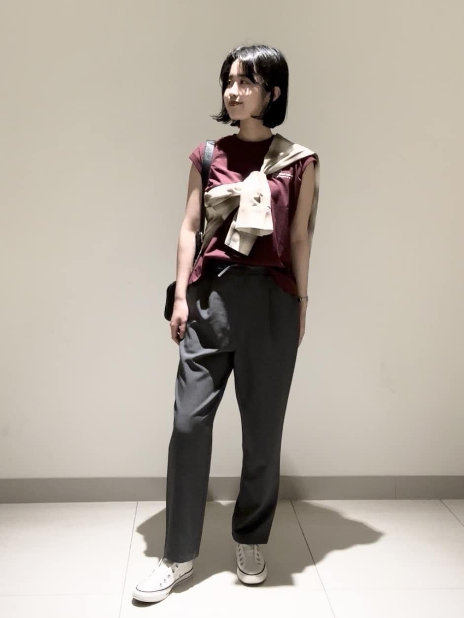 mayuさんの「Dessin｜【洗える】オーガニックコットンフレンチスリーブ」を使ったコーディネート