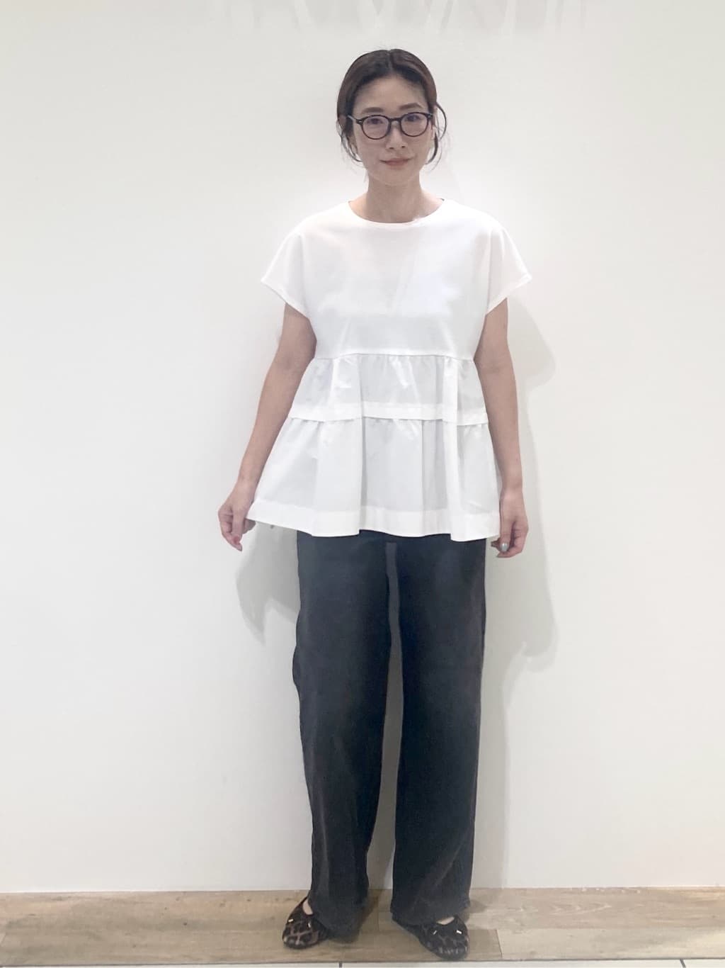 たけねぇさんの「OPAQUE.CLIP｜ドッキングティアードトップス【洗濯機洗い可】」を使ったコーディネート