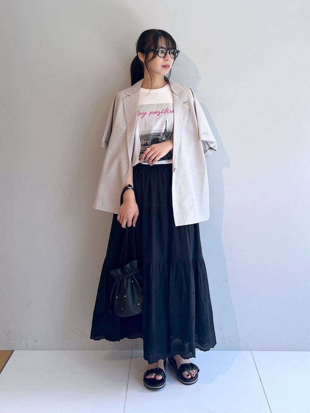 cotaniさんの「SHOO･LA･RUE｜【S-LL/ひんやり/UV】選べる6柄でそれぞれ欲しくなる プリントTシャツ」を使ったコーディネート