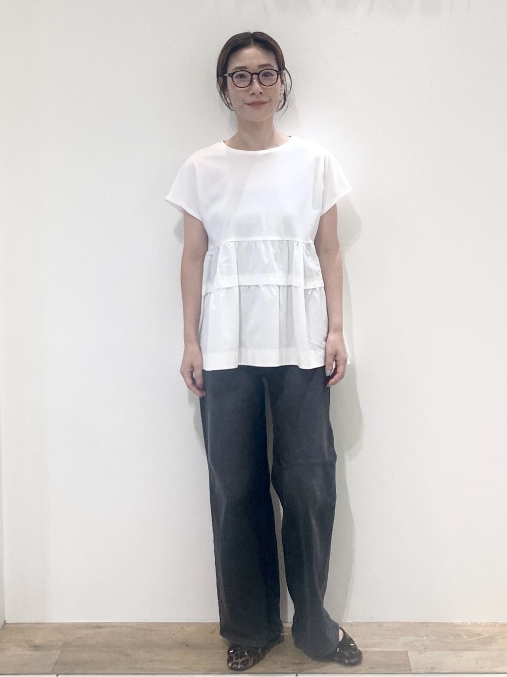 たけねぇさんの「OPAQUE.CLIP｜ドッキングティアードトップス【洗濯機洗い可】」を使ったコーディネート